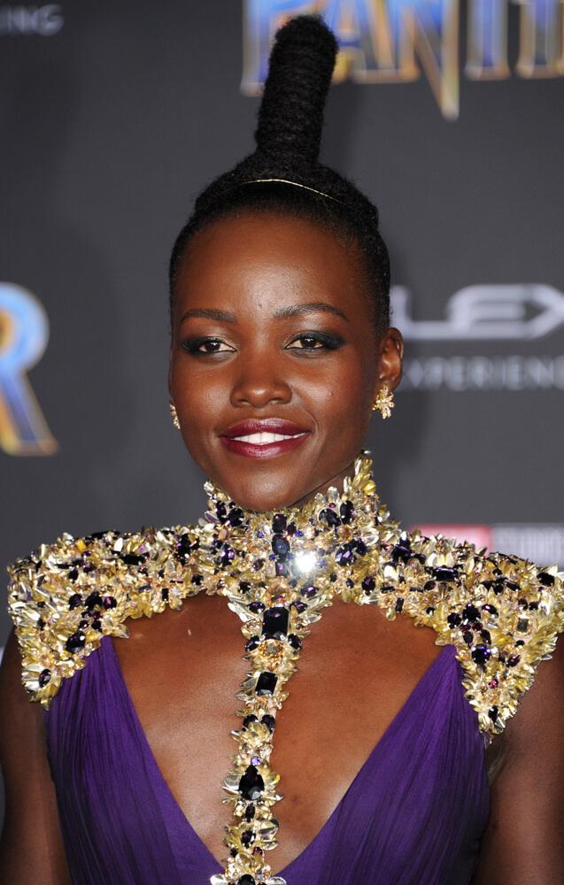 Lupita Nyong'o at the World premiere of Marvel's 'Black Panther' held at the El Capitan Theatre in Hollywood, USA on January 29, 2018.