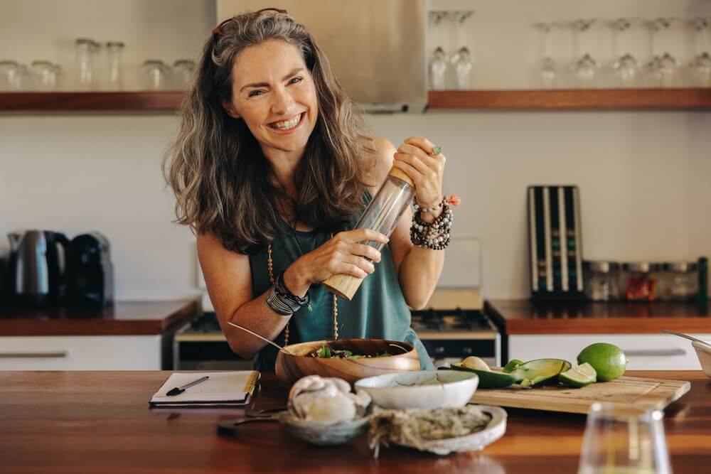 woman cooking