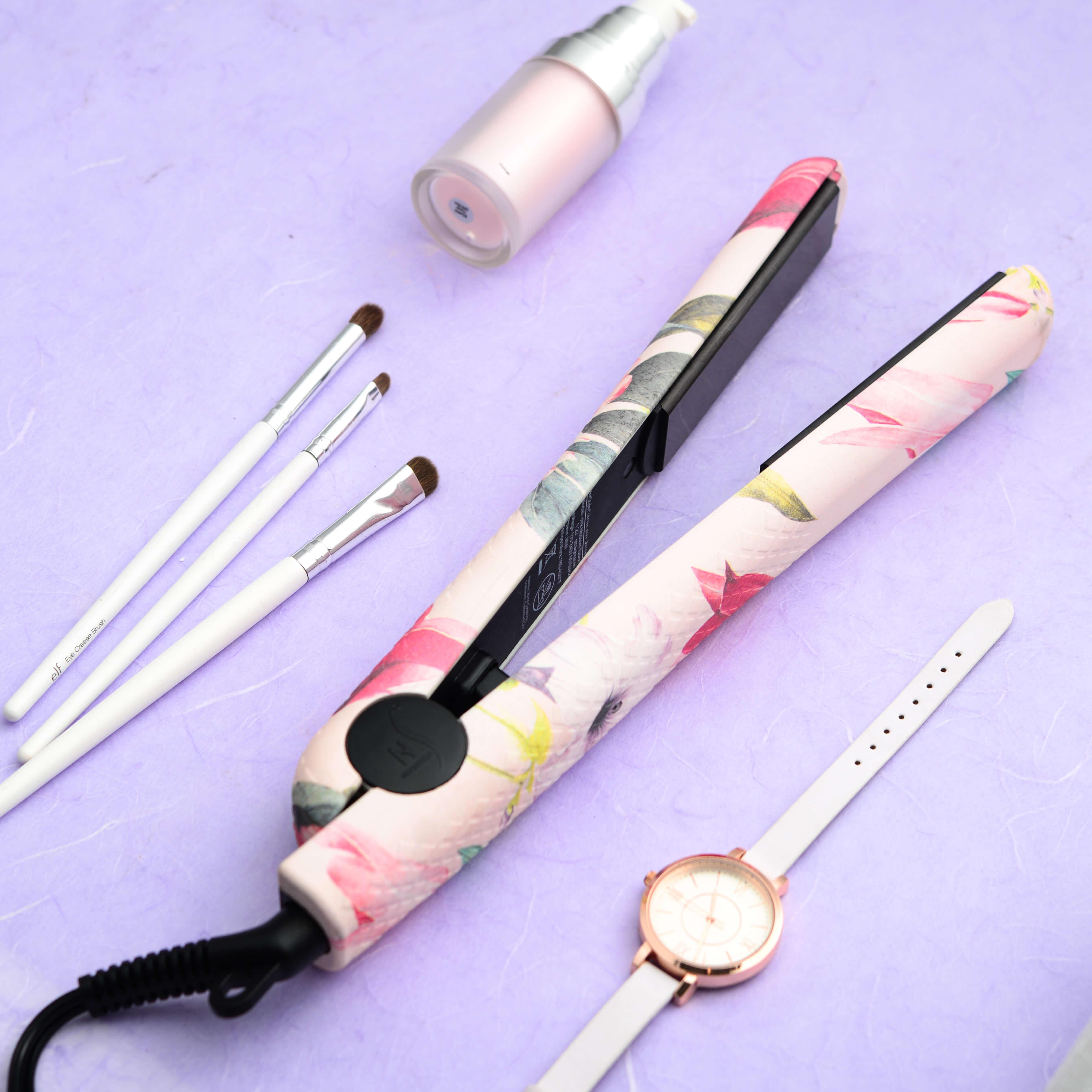 Fusion Ceramic Hair Straightener – Floral Pink