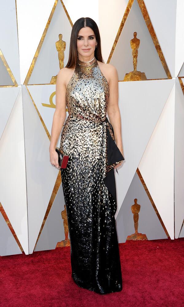 Sandra Bullock at the 90th Academy Awards