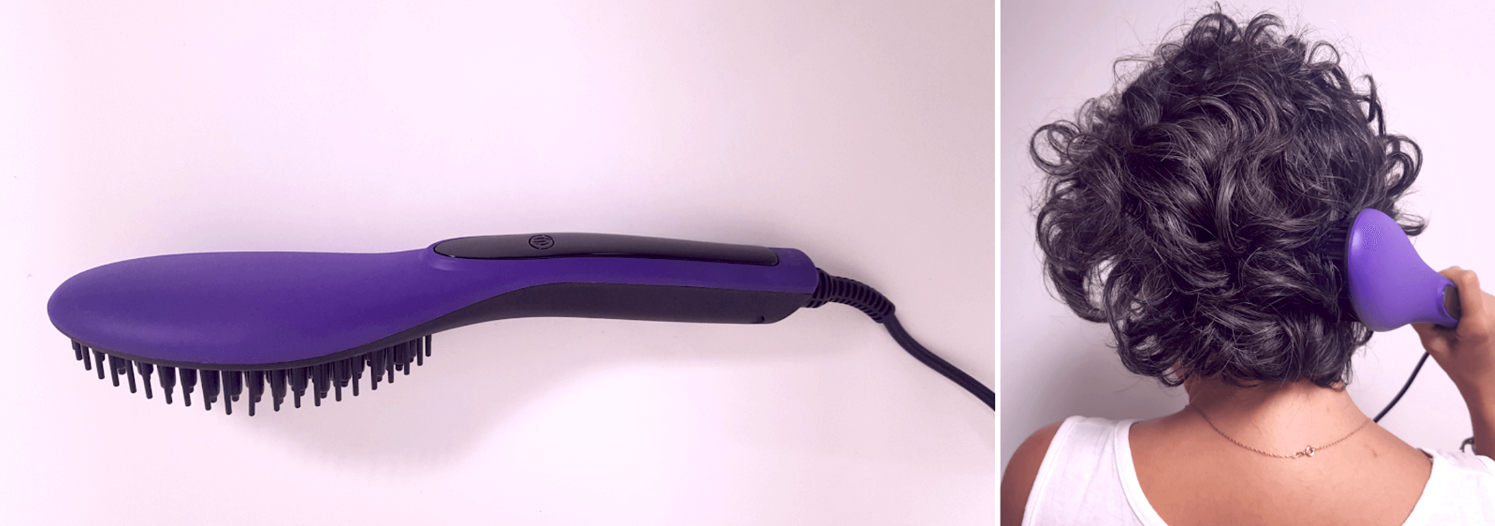 Evalectric Straight Brush Styler violet review