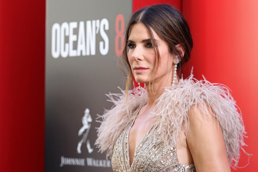 NEW YORK - JUNE 5, 2018: Sandra Bullock attends the premiere "Ocean's 8" at Alice Tully Hall on June 5, 2018, in New York City.