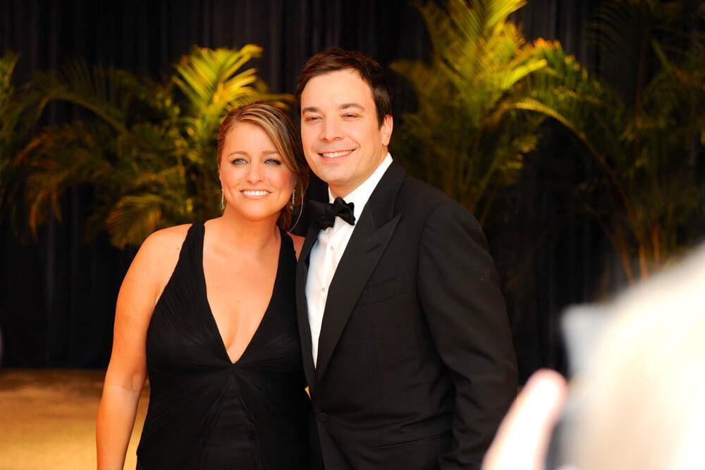 WASHINGTON MAY 1 - Jimmy Fallon and wife Nancy Juvonen arrive at the White House Correspondents Association Dinner May 1, 2010 in Washington, D.C.