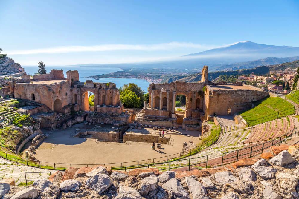 Ancient Greek Theatre in Sicily, Italy