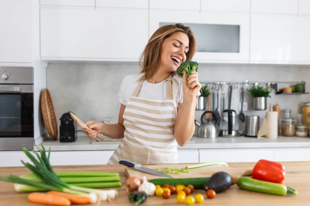 woman cooking