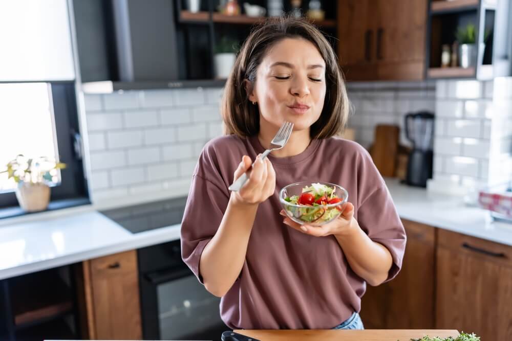 woman eating